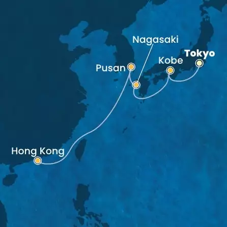 COSTA SERENA - Itinerario di 6 notti partendo da TOKYO il 26/12/2025 - Giappone, Sud Korea, Cina
