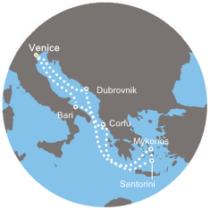 COSTA DELIZIOSA - Itinerario di 6 notti partendo da VENEZIA il 16/06/2019 - Italia, Grecia, Croazia