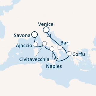 Italia, Grecia, Corsica (Francia)