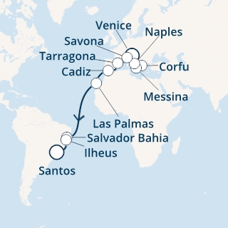 Italia, Grecia, Spagna, Isole Canarie, Brasile
