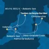 Francia, Spagna, Isole Baleari, Italia