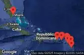 Stati Uniti, Isole Vergini americane, Antigua e Barbuda, Guadalupa, Sint Maarten, Porto Rico, Isole Vergini britanniche, Saint Kitts e Nevis, Saint-Barthélemy, Anguilla