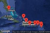 Porto Rico, Isole Vergini britanniche, Saint Kitts e Nevis, Saint-Barthélemy, Anguilla, Stati Uniti, Turks e Caicos, Rep. Dominicana, Spagna