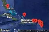 Stati Uniti, Isole Vergini americane, Antigua e Barbuda, Guadalupa, Saint-Barthélemy, Porto Rico, Anguilla, Saint Kitts e Nevis, Turks e Caicos