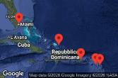 Porto Rico, Anguilla, Antigua e Barbuda, Saint Kitts e Nevis, Turks e Caicos, Stati Uniti