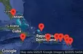 Porto Rico, Anguilla, Antigua e Barbuda, Saint Kitts e Nevis, Turks e Caicos, Stati Uniti, Giamaica, Rep. Dominicana, Isole Vergini britanniche, Sint Maarten, Isole Vergini americane, Emirati Arabi Uniti