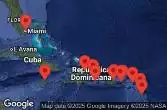 Stati Uniti, Giamaica, Rep. Dominicana, Isole Vergini britanniche, Sint Maarten, Isole Vergini americane, Porto Rico, Antigua e Barbuda, Guadalupa