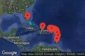 Stati Uniti, Isole Vergini americane, Saint-Barthélemy, Antigua e Barbuda, Isole Vergini britanniche, Saint Kitts e Nevis, Porto Rico, Sint Maarten, Guadalupa, Grenada, Saint Lucia, Rep. Dominicana