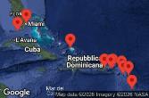 Stati Uniti, Isole Vergini americane, Anguilla, Martinica, Saint Kitts e Nevis, Sint Maarten, Porto Rico, Isole Vergini britanniche, Antigua e Barbuda, Turks e Caicos