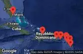 Stati Uniti, Sint Maarten, Saint-Barthélemy, Saint Kitts e Nevis, Isole Vergini americane, Porto Rico, Antigua e Barbuda, Guadalupa, Rep. Dominicana