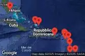 Porto Rico, Sint Maarten, Saint-Barthélemy, Saint Kitts e Nevis, Turks e Caicos, Stati Uniti, Antigua e Barbuda, Dominica, Saint Vincent e Grenadine, Barbados