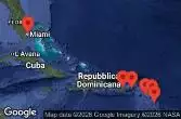 Stati Uniti, Isole Vergini americane, Antigua e Barbuda, Guadalupa, Saint Kitts e Nevis, Porto Rico
