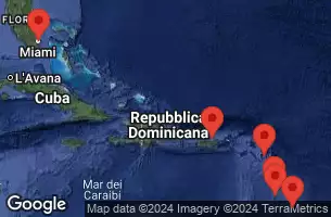 Barbados, Martinica, Saint Lucia, Antigua e Barbuda, Porto Rico, Stati Uniti, Spagna