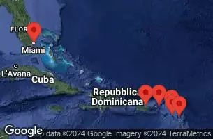 Porto Rico, Saint-Barthélemy, Antigua e Barbuda, Saint Kitts e Nevis, Isole Vergini britanniche, Stati Uniti, Spagna