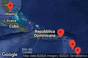 EXPLORA II - Itinerario di 8 notti partendo da Miami il 06/12/2024 - Stati Uniti, Isole Vergini americane, Anguilla, Dominica, Martinica, Barbados