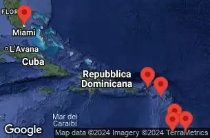 Barbados, Saint Vincent e Grenadine, Saint Lucia, Saint Kitts e Nevis, Isole Vergini britanniche, Stati Uniti