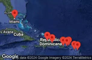 Porto Rico, Isole Vergini americane, Antigua e Barbuda, Saint Kitts e Nevis, Isole Vergini britanniche, Rep. Dominicana, Stati Uniti, Barbados