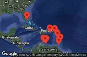 EXPLORA II - Itinerario di 15 notti partendo da Miami il 14/02/2025 - Stati Uniti, Anguilla, Dominica, Guadalupa, Saint-Martin, Porto Rico, Aruba, Curaçao, Isole BES, Trinidad e Tobago, Barbados