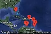 Stati Uniti, Anguilla, Dominica, Guadalupa, Saint-Martin, Porto Rico, Aruba, Curaçao, Isole BES, Trinidad e Tobago, Barbados