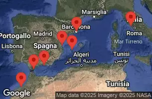 EXPLORA II - Itinerario di 12 notti partendo da Rome (Civitavecchia) il 23/04/2025 - Italia, Spagna, Marocco, Gibilterra