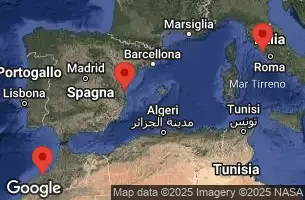 EXPLORA II - Itinerario di 6 notti partendo da Rome (Civitavecchia) il 23/04/2025 - Italia, Spagna, Marocco