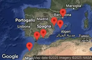 EXPLORA II - Itinerario di 10 notti partendo da Valencia il 25/04/2025 - Spagna, Marocco, Gibilterra, Grecia