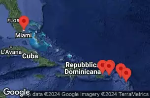 Stati Uniti, Isole Vergini americane, Isole Vergini britanniche, Antigua e Barbuda, Saint-Barthélemy, Porto Rico