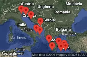 EXPLORA II - Itinerario di 15 notti partendo da Venezia (Fusina) il 08/06/2026 - Italia, Croazia, Grecia