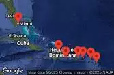 Stati Uniti, Rep. Dominicana, Isole Vergini americane, Antigua e Barbuda, Saint-Martin, Porto Rico, Turchia