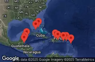 EXPLORA I - Itinerario di 17 notti partendo da Miami il 05/02/2025 - Stati Uniti, Rep. Dominicana, Porto Rico, Antigua e Barbuda, Isole Vergini britanniche, Messico, Belize