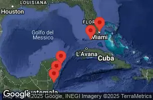 EXPLORA I - Itinerario di 8 notti partendo da Miami il 14/02/2025 - Stati Uniti, Messico, Belize