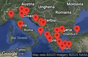 EXPLORA I - Itinerario di 22 notti partendo da Genoa il 02/08/2025 - Italia, Grecia, Montenegro, Croazia, Turchia