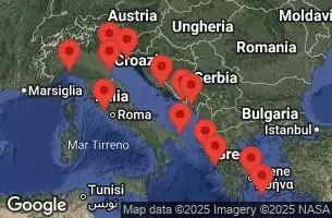 EXPLORA I - Itinerario di 15 notti partendo da Genoa il 02/08/2025 - Italia, Grecia, Montenegro, Croazia