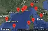 Spagna, Francia, Italia, Monaco, Grecia
