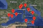 Spagna, Tunisia, Malta, Italia, Monaco, Francia