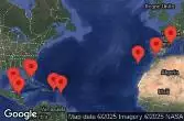 Spagna, Portogallo, Antigua e Barbuda, Anguilla, Porto Rico, Stati Uniti, Messico, Honduras, Belize, Bahamas