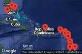 Barbados, Martinica, Saint Kitts e Nevis, Rep. Dominicana, Bahamas, Stati Uniti, Isole Vergini britanniche, Saint-Barthélemy, Antigua e Barbuda, Guadalupa, Saint Lucia, Saint Vincent e Grenadine