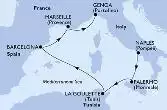 Naples,Palermo,La Goulette,Barcelona,Marseille,Genoa