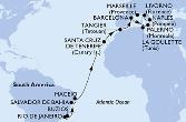 Rio de Janeiro,Buzios,Salvador,Maceio,Santa Cruz de Tenerife,Tangier,Barcelona,La Goulette,Palermo,Naples,Livorno,Marseille