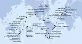 Italia, Francia, Spagna, Gibilterra, Marocco, Capo Verde, Brasile, Argentina, Isole Falkland, Cile, Isole Pitcairn, Polinesia Francese, Isole Cook, Nuova Zelanda, Australia, Nuova Caledonia, Vanuatu, Samoa, Samoa Americane, Stati Uniti, Messico, Costa Rica, Panama, Repubblica Dominicana, Isole Vergini (Britanniche), Antille Olandesi