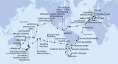 Francia, Spagna, Gibilterra, Marocco, Capo Verde, Brasile, Argentina, Isole Falkland, Cile, Isole Pitcairn, Polinesia Francese, Isole Cook, Nuova Zelanda, Australia, Nuova Caledonia, Vanuatu, Samoa, Samoa Americane, Stati Uniti, Messico, Costa Rica, Panama, Repubblica Dominicana, Isole Vergini (Britanniche), Antille Olandesi, Italia