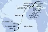 Brasile, Capo Verde, Portogallo, Marocco, Spagna, Francia, Italia