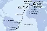 Brasile, Capo Verde, Portogallo, Marocco, Spagna, Francia