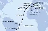 Brasile, Capo Verde, Portogallo, Marocco, Spagna, Francia