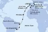 Brasile, Capo Verde, Portogallo, Marocco, Spagna