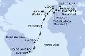 Brasile, Capo Verde, Portogallo, Marocco, Spagna