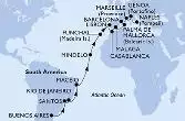 Argentina, Brasile, Capo Verde, Portogallo, Marocco, Spagna, Francia, Italia