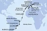 Argentina, Brasile, Capo Verde, Portogallo, Marocco, Spagna, Francia, Italia