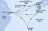 Shanghai,Naha,Kagoshima,Shanghai,Gangjeong,Fukuoka,Shanghai