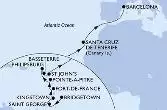 Barbados, Grenada, Saint Vincent & The Grenadines, Martinica, Guadalupe, Antille Olandesi, Saint Kitts - Nevis, Antigua-Barbuda, Spagna